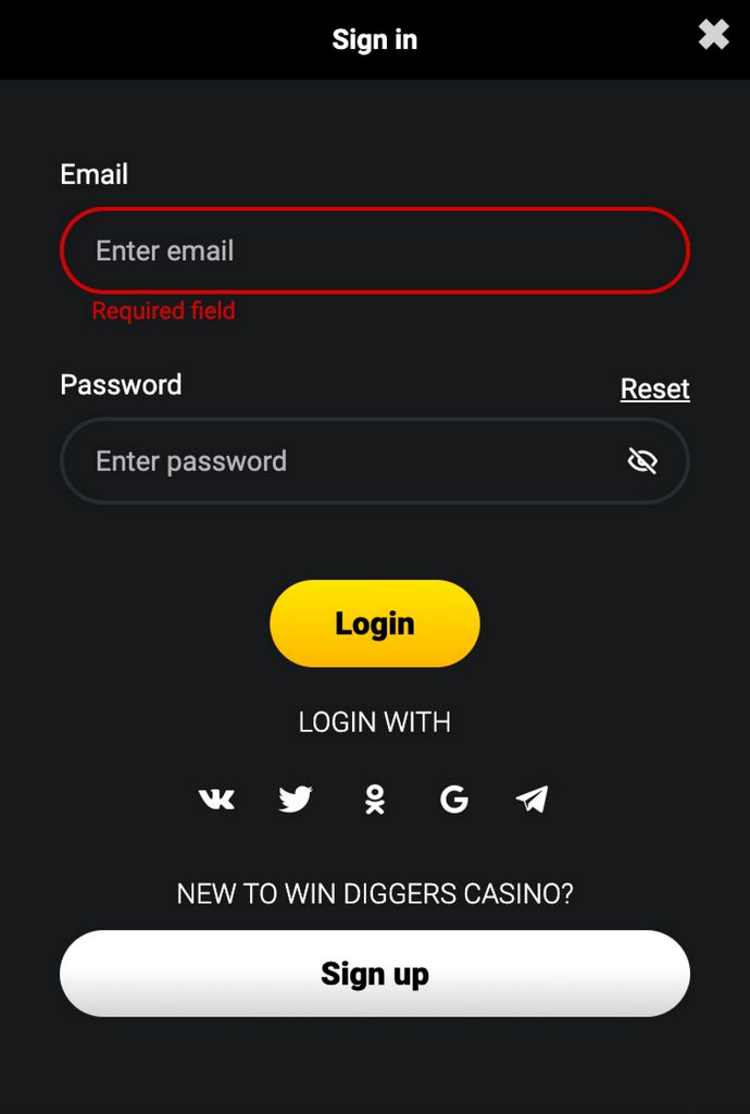 Win Diggers Casino Sis Sites